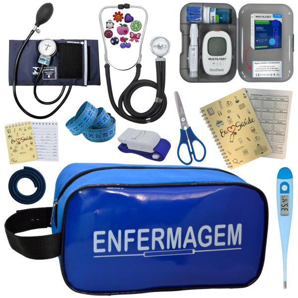 Imagem de Kit Enfermagem Completo Top + Medidor Glicose 