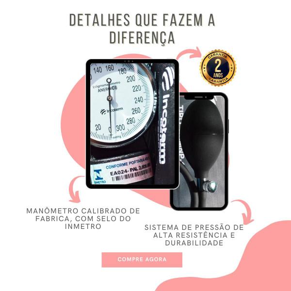 Imagem de Kit Enfermagem Maleta Super Luxo Completa Aparelho Esteto Estagio Medicina