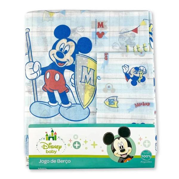 Imagem de Kit enxoval completo do bebê disney 23-peças algodão premium