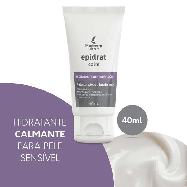 Imagem de Kit Epidrat Calm Mantecorp 2x Hidratante Facial 40g