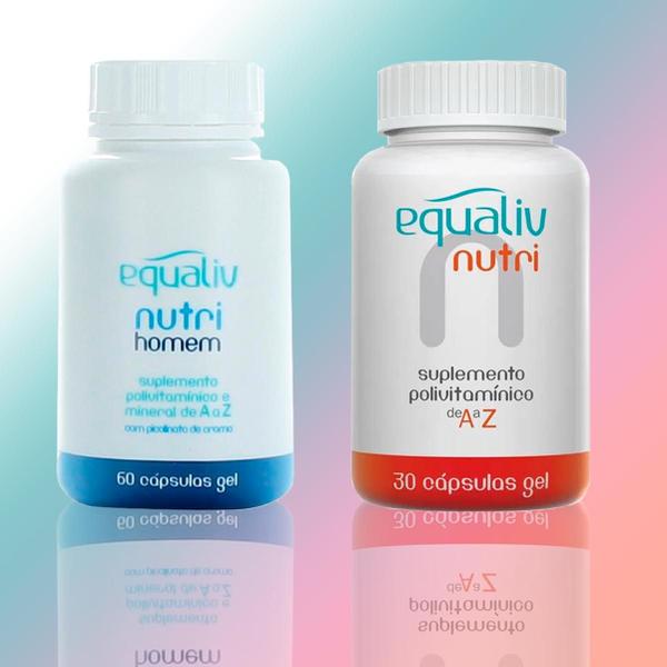 Imagem de Kit Equaliv Nutri Homem 60 Capsulas + Imunidade 30 Capsulas