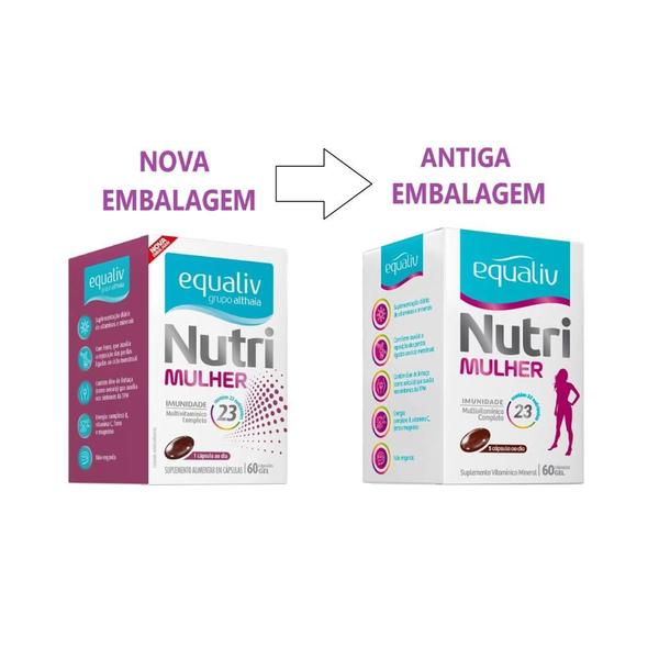 Imagem de Kit Equaliv Nutri Mulher Com 4 Uni De 60 Cápsulas Gel Ca