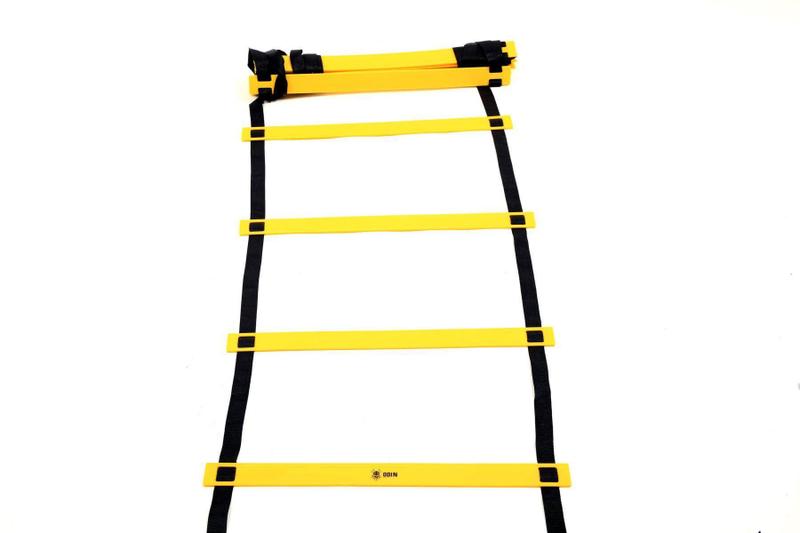 Kit Escada Agilidade Pvc + Cones + Chapeu Half + Speed Rope - Odin Fit Imagem de Kit Escada Agilidade Pvc + Cones + Chapeu Half + Speed Rope