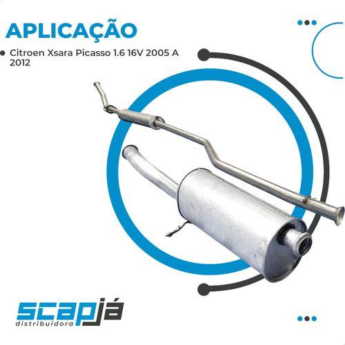 Imagem de Kit Escap Abafador + Traseiro Xsara Picasso 1.6 16v 2005 12