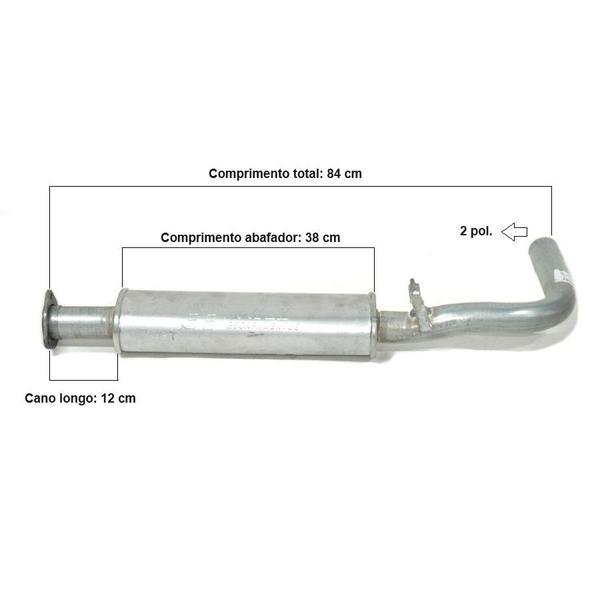 Imagem de Kit Escap Silenc. Gol G3 G4 1.6 8v 98/2005 S52