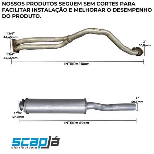 Imagem de Kit Escapamento Completo Santana Quantum 1.8 2.0 8v 1991