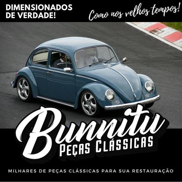 Imagem de Kit Escapamento Dimensionado 4x2 Speed Ponteira Cromada VW Fusca + Bengalas + Abraçadeiras + Jogo De Juntas