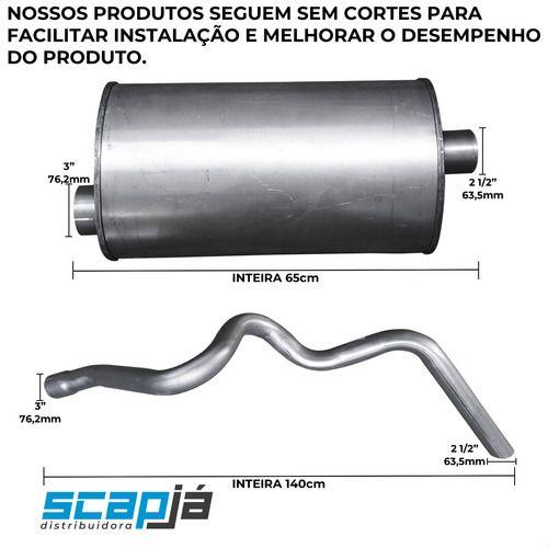 Imagem de Kit Escapamento Silencioso + Tubo D20 Bonanza 1992 Em Diante