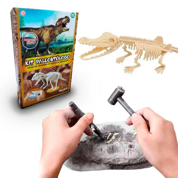 Imagem de Kit Escavação Fóssil de Dinossauro Paleontólogo Arqueólogo