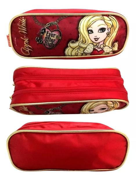 Imagem de Kit Escolar Ever After High Sestini : Mochila G Costas 3d + Lancheira Térmica + Estojo Duplo