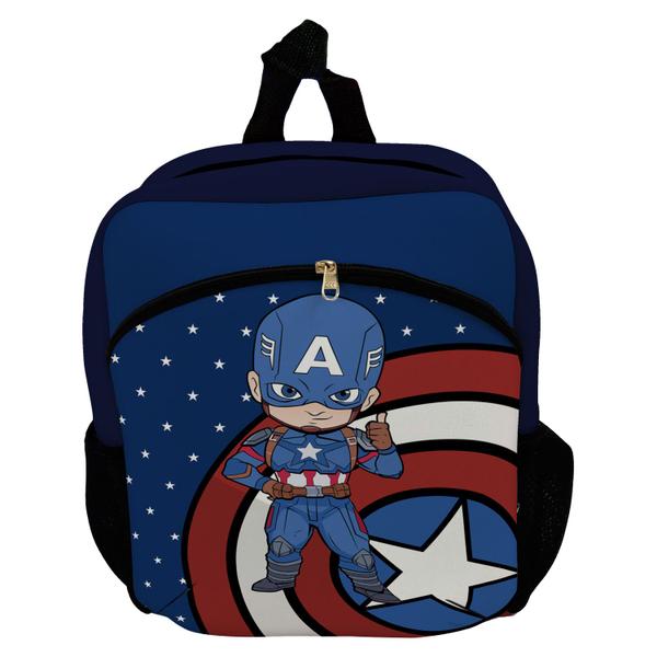 Imagem de Kit Escolar Infantil Mochila de Costas + Lancheira Térmica + Necessaire Plus  ISOPRENE  Menino Capitão