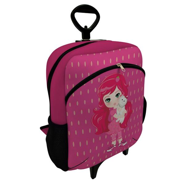 Imagem de Kit Escolar Infantil Mochila de Rodinha + Lancheira Térmica + Necessaire Plus  ISOPRENE  Menina Frutinha