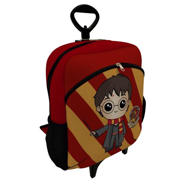 Imagem de Kit Escolar Infantil Mochila de Rodinha + Lancheira Térmica + Necessaire Plus  ISOPRENE  Menino Bruxo