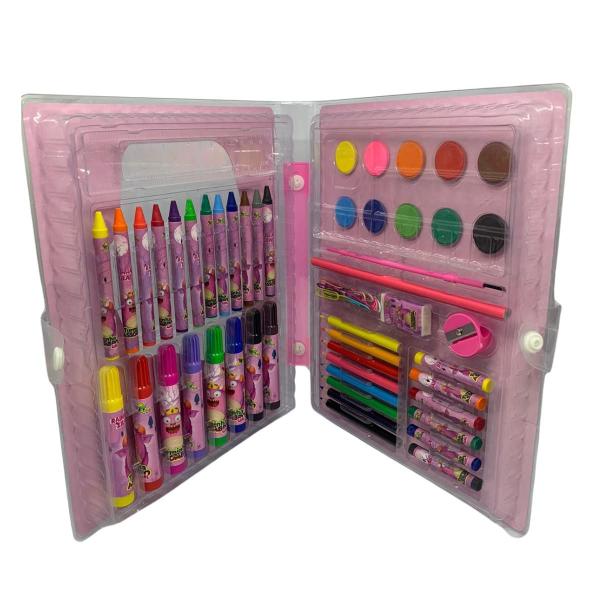 Imagem de Kit Escolar Maleta 51pcs Menina Zein