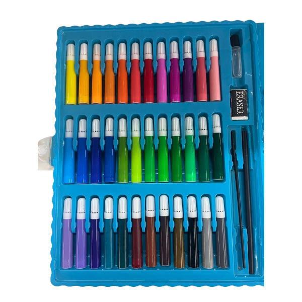 Imagem de Kit Escolar Maleta Infantil Pintura 150 Peças Colorir Pintar