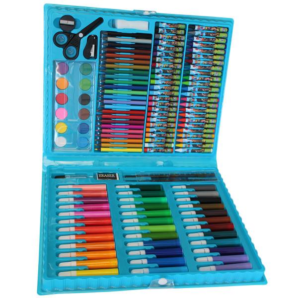 Imagem de Kit Escolar Maleta Infantil Pintura 150 Peças Colorir Pintar