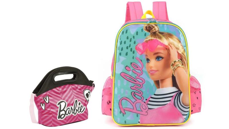 Imagem de Kit Escolar Mochila de Costas + Lancheira Barbie Modelo