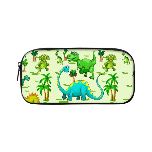 Imagem de Kit Escolar Mochila, Lancheira E Estojo Dinossauro Verde Volta as Aulas