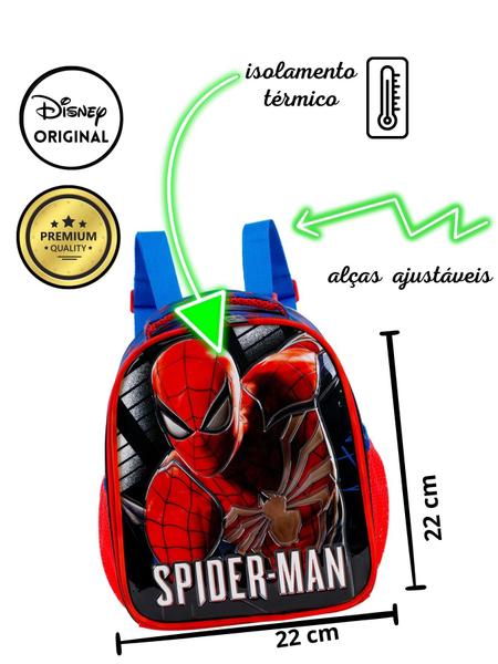 Kit Escolar Spider Man Aranha Lancheira + Estojo Duplo 1 - Xeryus Imagem de Kit Escolar Spider Man Aranha Lancheira + Estojo Duplo 1