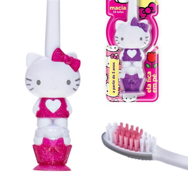 Imagem de Kit Escova de Dente Hello Kitty 3D e Gel Dental Hello Kitty 50Gr