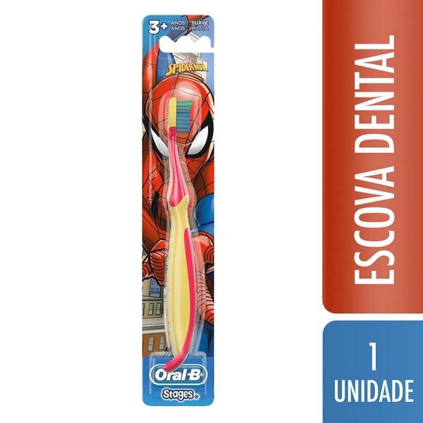 Imagem de Kit Escova de Dente Homem Aranha Oral B - 2 Unidades