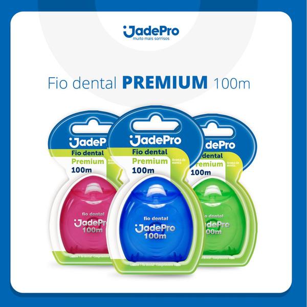 Imagem de KIT Escova de Dente Pro 5700 Cerdas Blister 2un + Fio Dental 100m Premium JadePro