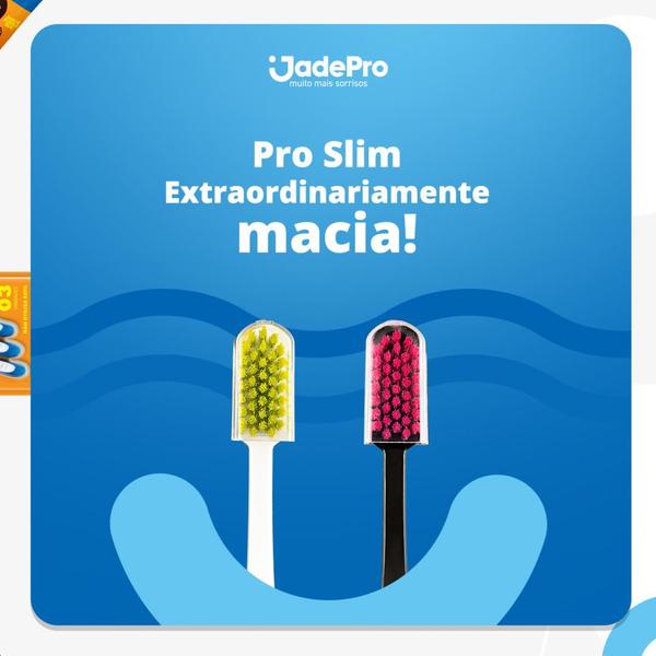 Imagem de KIT Escova de Dente Pro 5700 Cerdas Blister 2un + Fio Dental 100m Premium JadePro