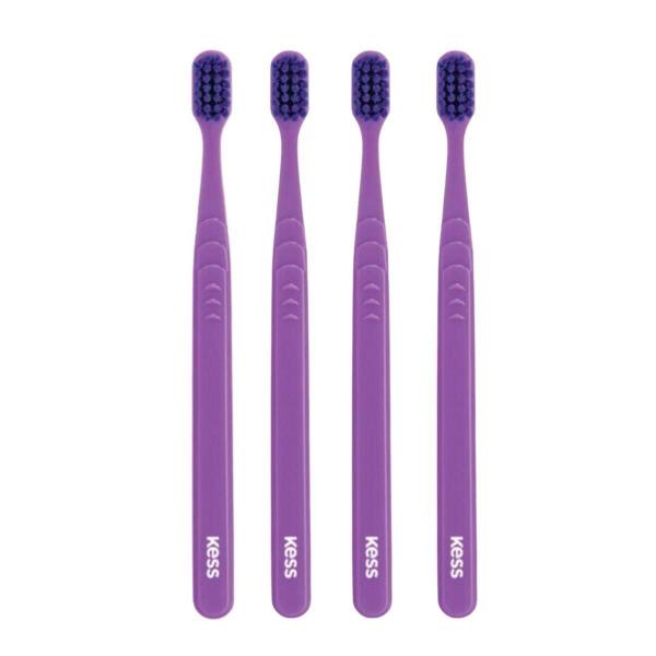 Imagem de Kit Escova Dental Extra Macia Kess Pro Pocket Belliz Roxo