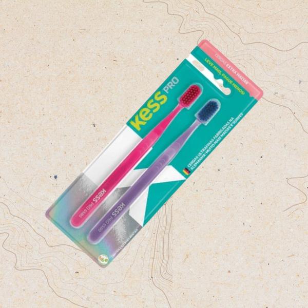 Imagem de Kit Escova Dental Kess Pro 2Und Extra Macia