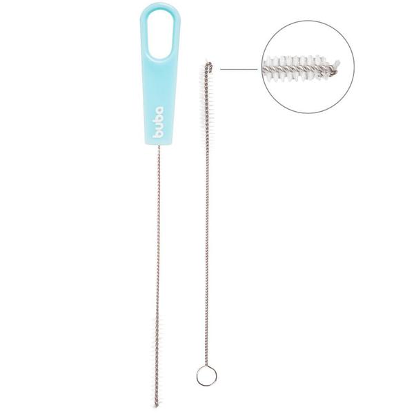Kit escova limpadora lavadora mamadeiras garrafas bico e canudo cerdas macia higiene bebe buba Imagem de Kit escova limpadora lavadora mamadeiras garrafas bico e canudo cerdas macia higiene bebe buba