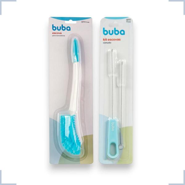 Kit escova limpadora lavadora mamadeiras garrafas bico e canudo cerdas macia higiene bebe buba Imagem de Kit escova limpadora lavadora mamadeiras garrafas bico e canudo cerdas macia higiene bebe buba
