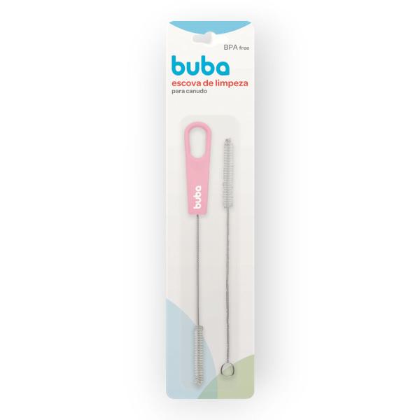 Imagem de Kit escova para limpar e higienizar canudo de bebe infantil buba