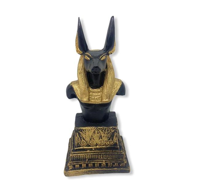 Imagem de Kit escultura busto anubis, horus e thot 15 cm