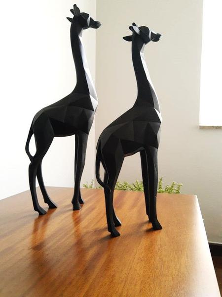 Imagem de Kit Escultura Girafa em Poliresina