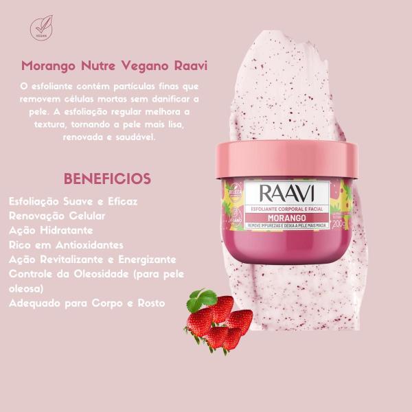 Imagem de Kit Esfoliante Corporal Melancia + Morango+ Amora Raavi 200g