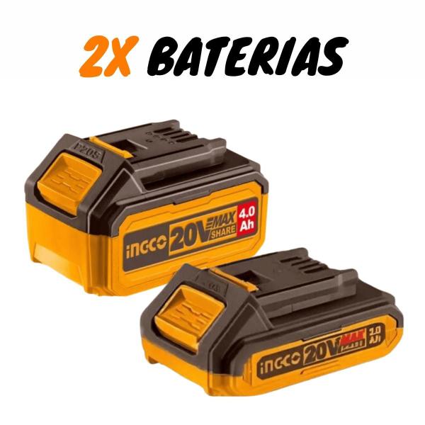 Imagem de KIT Esmerilhadeira 4.1/2'' + Parafusadeira De Impacto Brushless CKL120273-9 - INGCO