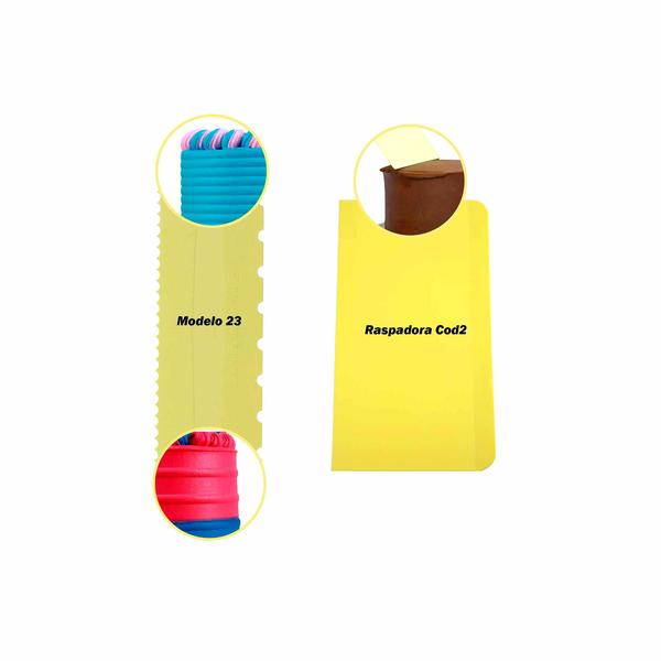 Kit Espátula para Bolo Confeitaria Decorativa BlueStar Sortido C/5 - Blue Star Imagem de Kit Espátula para Bolo Confeitaria Decorativa BlueStar Sortido C/5