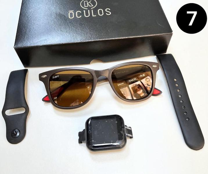 Imagem de Kit especial de natal (oculos de sol + relógio smart watch)