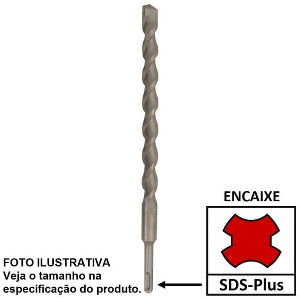 Imagem de Kit Especialcom 5 Unidades Broca Sds Plus para Concreto 8mm x 95mm x 160mm Dewalt Dw00706 e Óculos de Proteção