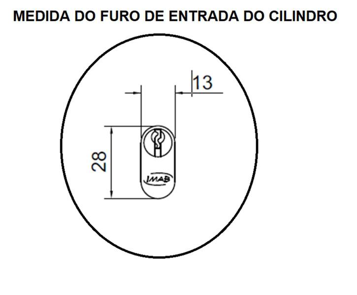 Imagem de Kit Espelho roseta Redonda Avulsa para  Fechadura Externa IMAB Cromado Inox Polido