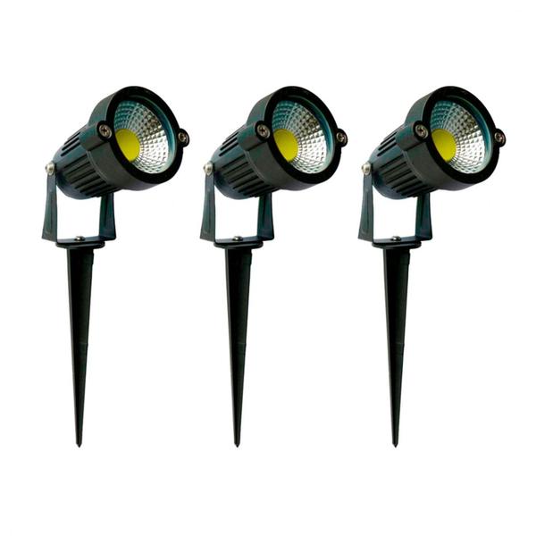 Imagem de Kit espeto led cob 3w branco frio - prime bivolt