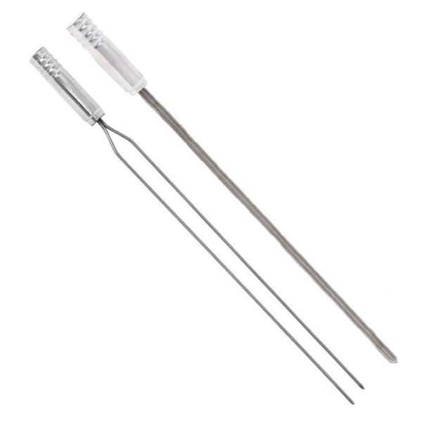 Imagem de Kit Espetos Para Churrasco Inox Duplo e Simples Comprimento 66cm