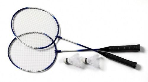 Imagem de Kit Esporte Badminton  Com 2 Raquetes 3 Petecas E Bolsa 