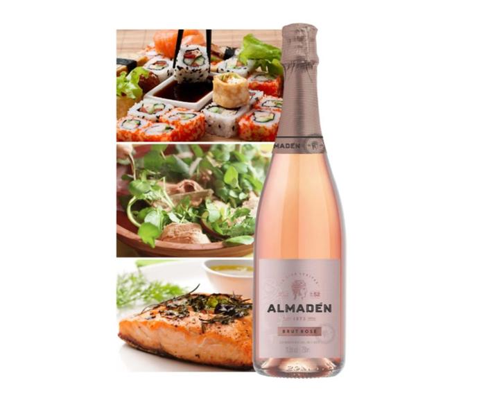 Imagem de Kit Espumante Almadén Brut Rosé Charmat 750ml 3 Unidades