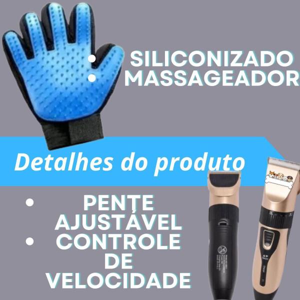 Imagem de Kit Essencial: Máquina De Tosa, Lixa, Alicate E Luva