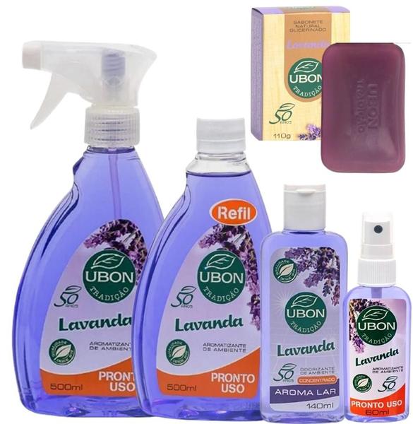 Imagem de Kit Essencias + 1 Sabonete Lavanda Ubon ideal para o Lar Hoteis Pousadas Clubes e Spa