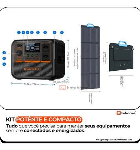 Imagem de Kit Estação Energia Gerador Bluetti Ac70p E Placa Solar 200w