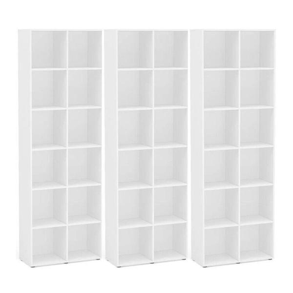 Imagem de Kit Estante para Livros com 12 Nichos 221cm X 222cm Caracol