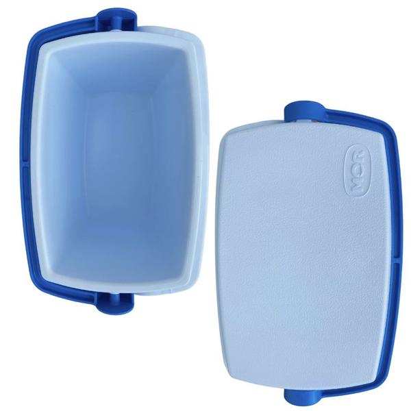 Kit Esteira de Praia em Rolo com Alca + Caixa Termica Azul Pequena 6 L para Passeios Ao Ar Livre Imagem de Kit Esteira de Praia em Rolo com Alca + Caixa Termica Azul Pequena 6 L para Passeios Ao Ar Livre