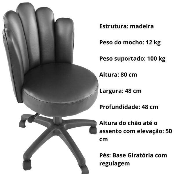 Imagem de Kit estética Maca 3 posições massagem + Mocho Pétala +Escada